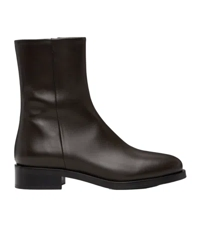 Aeyde Vincent Ankle Boots In Brown