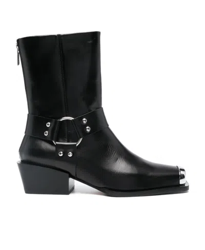 Aeyde Wayne Biker Boots In Black