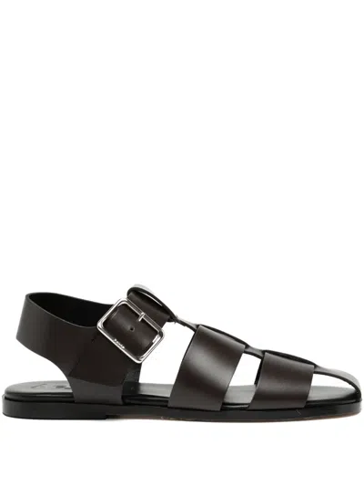 AEYDE WHIT FISHERMAN SANDALS