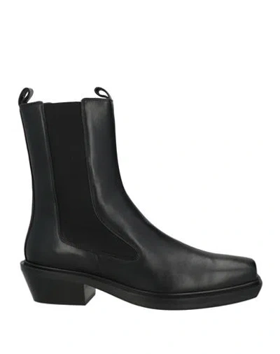 Aeyde Woman Ankle Boots Black Size 12 Leather