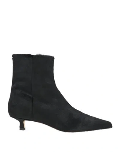 Aeyde Woman Ankle Boots Black Size 7 Leather