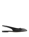 Aeyde 10mm Geraldine Napa Slingback Flats In Black
