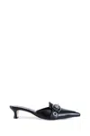 Aeyde Danielle Buckle-embellished Zebra-print Pony Hair Mules