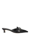 Aeyde Woman Mules & Clogs Black Size 8 Leather In Black