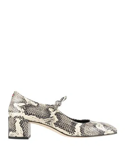Aeyde Woman Pumps Cream Size 5 Leather In White