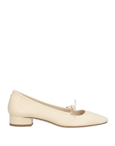 AEYDE AEYDE WOMAN PUMPS CREAM SIZE 9.5 LEATHER