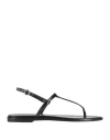 Aeyde Ella Leather Sandals In Black