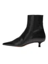 Aeyde Women's 35mm Leather Ankle Boots In Black