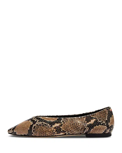 Aeyde Women's Betty Leather Flats In Animal Print