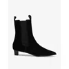 Aeyde Aeydē Kiki Leather Pointed Toe Boots In Black