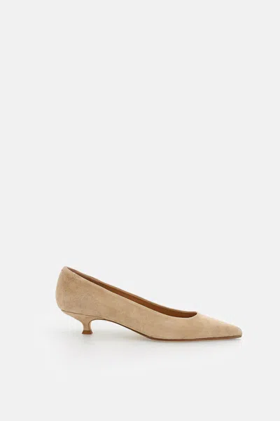 Aeyde Women Cari Suede Pumps In Nude