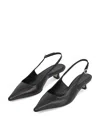 Aeyde Catrina Leather Kitten-heel Slingback Pumps In Black