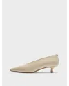 Aeyde Beige Clara Pointed-toe Heels In Neutral