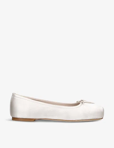 Aeyde Off-white Gabriella Ballerina Flats In Beige