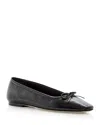 Aeyde Suede Ballerina Shoes In Black