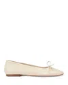 Aeyde Beige Delfina Suede Ballerina Flats In Creamy