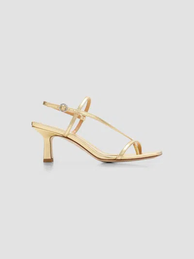 Aeyde Elise Napa Leather Sandals In Neutral
