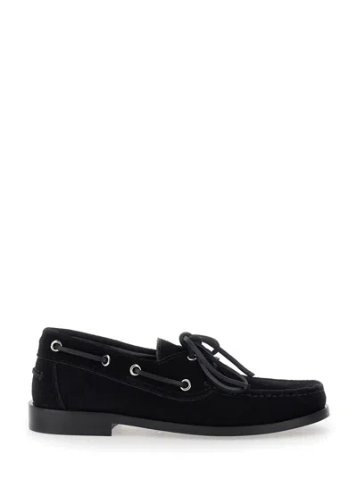 Aeyde Women Harris Cow Suede Leather Black In Multi