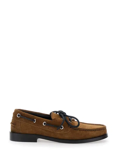 Aeyde Women Harris Cow Suede Leather Tobacco In Multi
