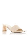 Aeyde Off-white Jeanie Heeled Sandals In Creamy
