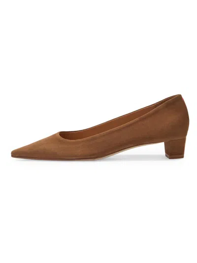 Aeyde Women's Judi 30mm Suede Pumps In Brown
