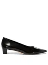 Aeyde Judi Leather Flats In Black