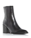 Aeyde Black Leandra 75 Leather Ankle Boots In Black