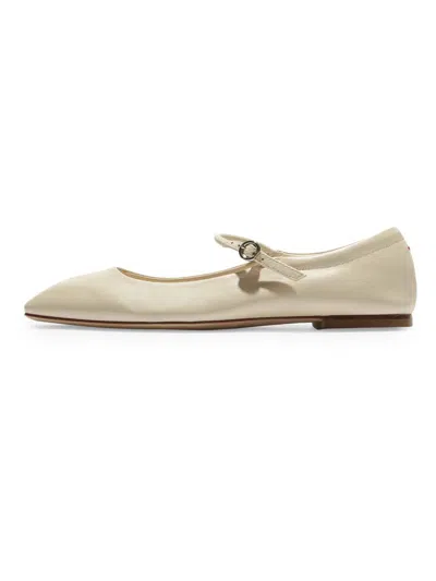 Aeyde Women's Leather Square-toe Flats In Neutral