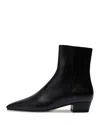 Aeyde Pointed-toe Leather Boots In Black