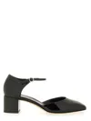 Aeyde Black Magda Leather Mary-jane Heels In Black