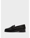 Aeyde Belen Fringed Leather Loafers In Black