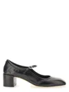 Aeyde 55mm Anya Leather Heels In Black