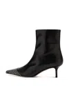 Aeyde Roe Mini Studs Heels Black In Black