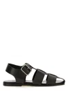 Aeyde Strappy Open Toe Flat Sole Sandals