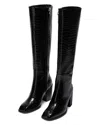 Aeyde Women's Teresa Square Toe Block Heel Boots In Black
