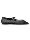 Aeyde Square Toe Ballet Flats In Black