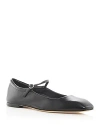 Aeyde Woman Ballet Flats Black Size 5 Leather In Black