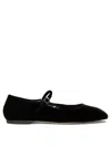 Aeyde Square Head Flat-soled Shoes In Black