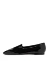 Aeyde Women's Vanna Patent Flats In Black