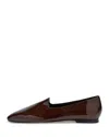 Aeyde Women's Vanna Patent Flats In Brown