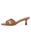 Aeyde 55mm Vero Nappa Leather Slide Sandals In Brown