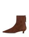 Aeyde Brown Zoe Suede Ankle Boots In Brown