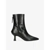 Aeyde Elina 55 Leather Ankle Boots In Multi