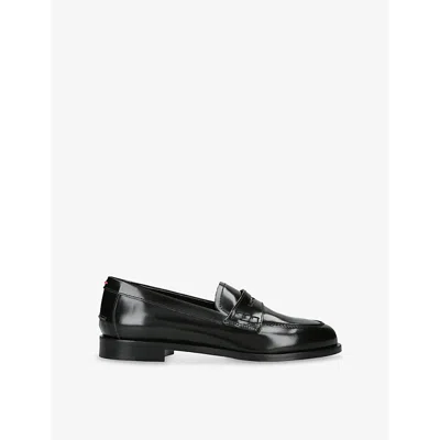 Aeyde Womens Oscar Leather Loafers Blac In Black
