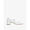 Aeyde Aline Mesh Mary Jane Pumps In White
