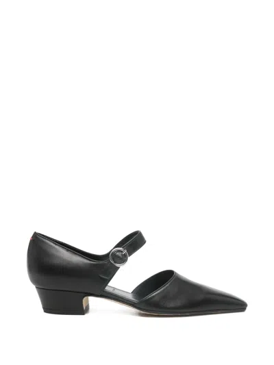 Aeyde Yara Strap Pointed Pumps In Black