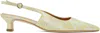 Aeyde Yellow Catrina Leather Slingback Heels In Yellow