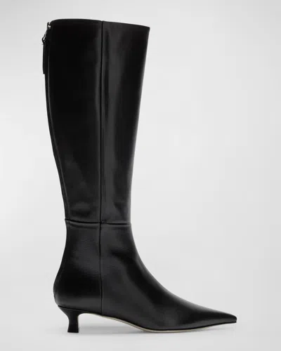 Aeyde Zazie Kitten Heel Tall Boot In Black