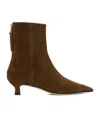 Aeyde Brown Zoe Suede Ankle Boots In Brown