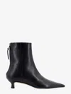 Aeyde Lola Leather Ankle Boots In Black